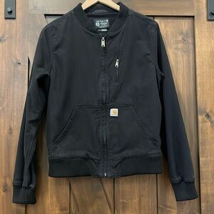 Canvas bomber jacket